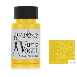 Cadence фарба для шкіряних виробів Vogue Leather Paint, 50 мл, 02 Жовтий Cadence фарба для шкіряних виробів Vogue Leather Paint, 50 мл, 02 Жовтий