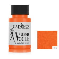 Cadence фарба для шкіряних виробів Vogue Leather Paint, 50 мл, 03 Помаранчевий Cadence фарба для шкіряних виробів Vogue Leather Paint, 50 мл, 03 Помаранчевий
