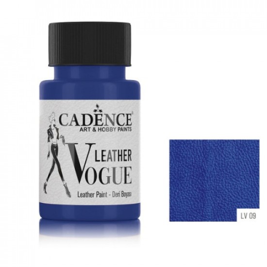 Cadence фарба для шкіряних виробів Vogue Leather Paint, 50 мл, #09 Синій