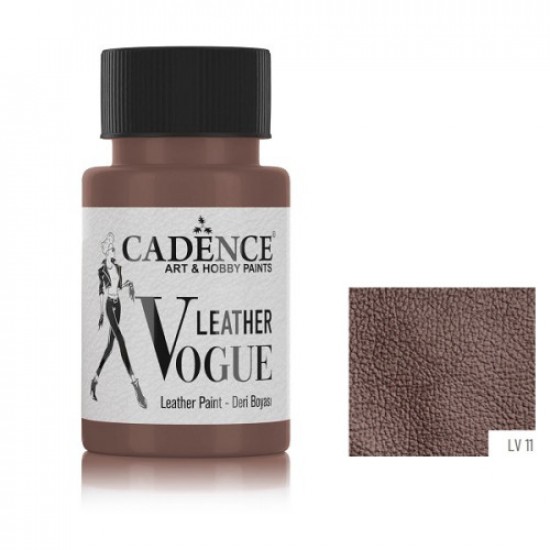 Cadence фарба для шкіряних виробів Vogue Leather Paint, 50 мл, #11 Коричневий