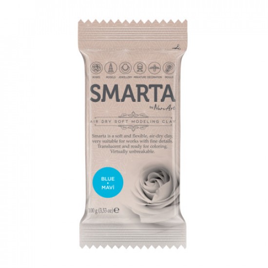 Пластика самозастигаюча, Блакитна, 100 г, Smarta Пластика самозастигаюча, Блакитна, 100 г, Smarta