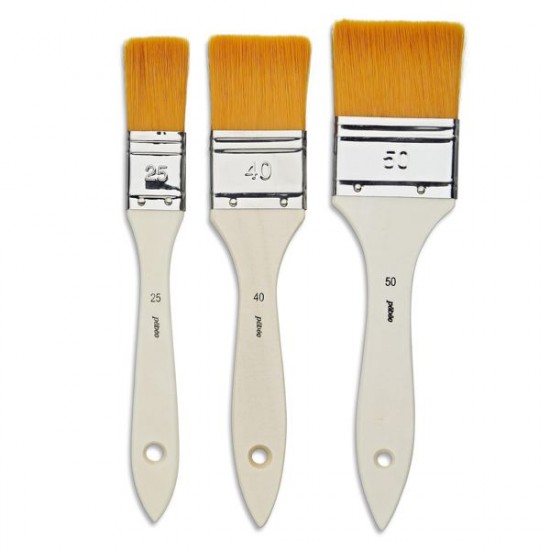 R Набір пензлів із синтетики Pebeo 3шт.(флейц №25,40,50) R Набір пензлів із синтетики Pebeo 3шт.(флейц №25,40,50)
