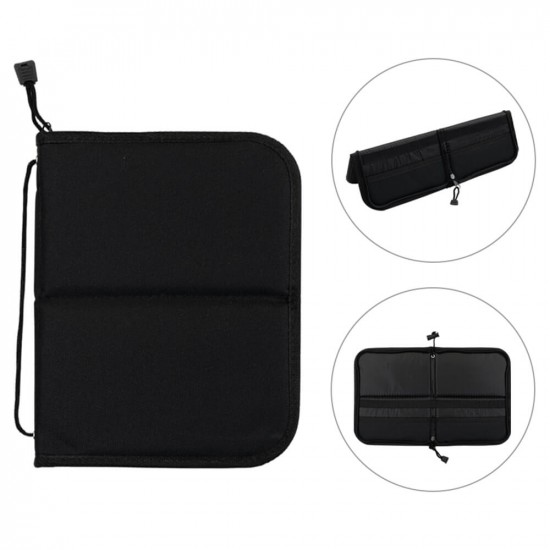 Пенал для пензлів 20*25см чорний, підставка, D.K.Art & Craft