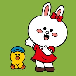 Картина за номерами SANTI "Лайн Френдс. Коні та Саллі", 25*25см, полотно кольорове