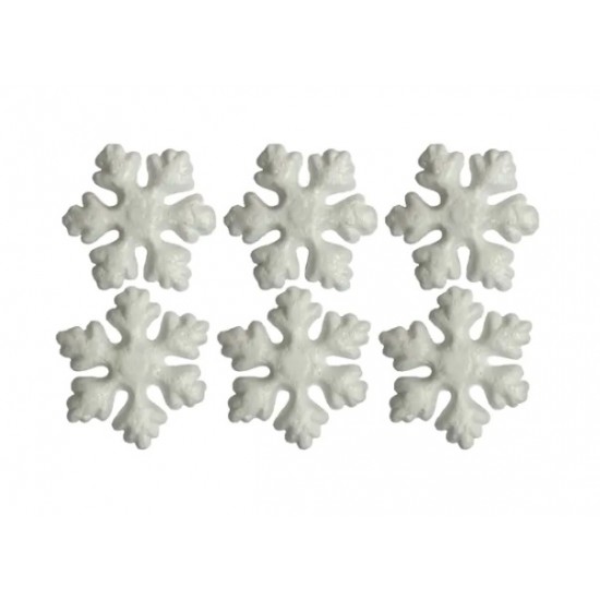 Пінопластові заготовки SANTI "Сніжинки" 6 шт./уп., 7,5 см Пінопластові заготовки SANTI "Сніжинки" 6 шт./уп., 7,5 см