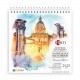 Скетчбук SANTI для акварелі, 21х21см, 15 арк., пружина, 200г/м2 Скетчбук SANTI для акварелі, 21х21см, 15 арк., пружина, 200г/м2