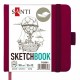 Скетчбук SANTI для графіки, 12x12см, 100 арк., тверда обкладинка PU, 110г/м2, сливовий Скетчбук SANTI для графіки, 12x12см, 100 арк., тверда обкладинка PU, 110г/м2, сливовий