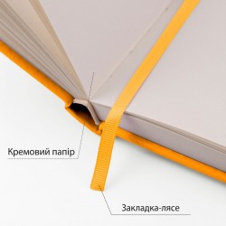 Скетчбук SANTI для графіки, 13х21см, 80 арк., тверда обкладинка PU, 110г/м2, жовтий Скетчбук SANTI для графіки, 13х21см, 80 арк., тверда обкладинка PU, 110г/м2, жовтий