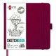 Скетчбук SANTI для графіки, 18х18см, 80 арк., тверда обкладинка PU, 110г/м2, сливовий Скетчбук SANTI для графіки, 18х18см, 80 арк., тверда обкладинка PU, 110г/м2, сливовий