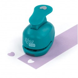 Фігурний діркопробивач, Серце, 1 см, ROSA Talent