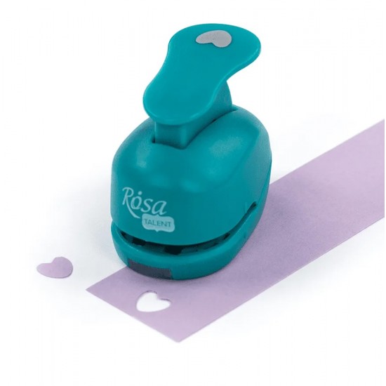 Фігурний діркопробивач, Серце, 1 см, ROSA Talent