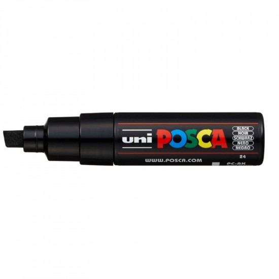 Маркер uni POSCA, 8мм, чорний