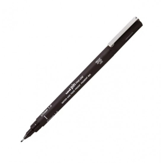 Лайнер Uni PIN Chisel FINE LINE, 1-3 мм, чорний