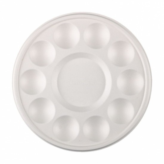 Бамбукова біо-розкладна палітра (d:18.7см.), 10лунок, 10шт в упак., Sinoart