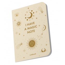 Блокнот А5, 144арк, крапка "I have MAGIC plan" бежевий, ORNER