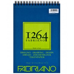 Альбом на спіралі для рисунку 1264, А4, 180г/м2, 50л, Fabriano