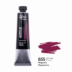 Фарба акрилова, Маджента (655), 20мл, ROSA Gallery
