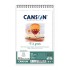 Альбом для ескізів та рисунку на спіралі  CÀGRAIN, А5 (14,8*21см), 224г/м2, 30л, білий папір, Canson