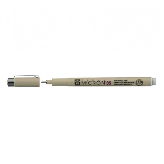Лінер PIGMA MICRON (0.5), 0,45мм, Сірий, Світлий, Sakura Лінер PIGMA MICRON (0.5), 0,45мм, Сірий, Світлий, Sakura