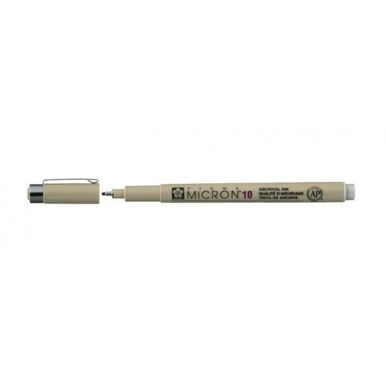 Лінер PIGMA MICRON (10), 0,6мм, Сірий, Світлий, Sakura Лінер PIGMA MICRON (10), 0,6мм, Сірий, Світлий, Sakura