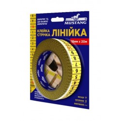 Клейка Лінійка MUSTANG 18мм*20м Клейка Лінійка MUSTANG 18мм*20м