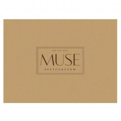 Блок для ескізів та малювання, А5+/40арк., 115г/м2, MUSE, PB-GB-040-064