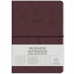 Зошит Business, А5/96 арк., у лінію, PU, м'яка палітурка, кремовий блок, 80г/м2, A5-7140 Зошит Business, А5/96 арк., у лінію, PU, м'яка палітурка, кремовий блок, 80г/м2, A5-7140