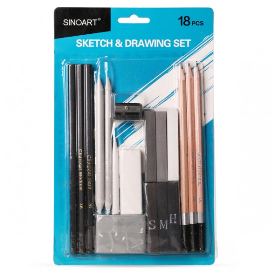 Набір для рисунку Sketch&Drawing 18шт, в блістері, Sinoart