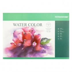 Склейка-блок для акварелі, 27х39 см, 300г/м2, 16 л, дрібне зерно, Potentate