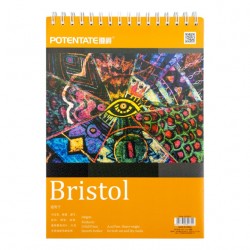 Альбом на спіралі для рисунку Bristol, А4 (21х29,7 см), 240 г/м2, 36 л, Potentate