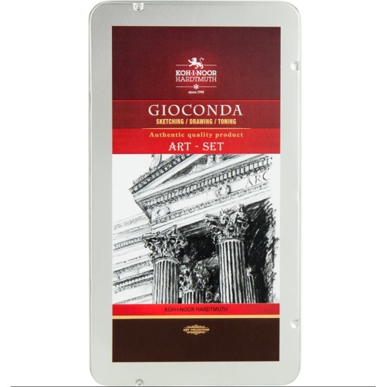Набір художній Gioconda 8893, 10 предметів,мет.уп.