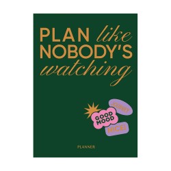 Блокнот для планування "PLAN LIKE NOBODY'S WATCHING" зелений