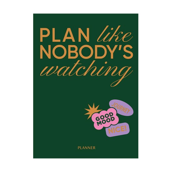 Блокнот для планування "PLAN LIKE NOBODY'S WATCHING" зелений