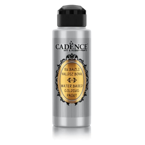 Cadence акрилова фарба з ефектом золочення Waterbased Gilding Paint, 70 мл, #105 Anthracite Silver (