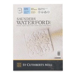 Альбом для акварелі Saunders Waterford, CP, 100% cotton, White, 300 г, 23х31 см (12) St Cuthberts Mi