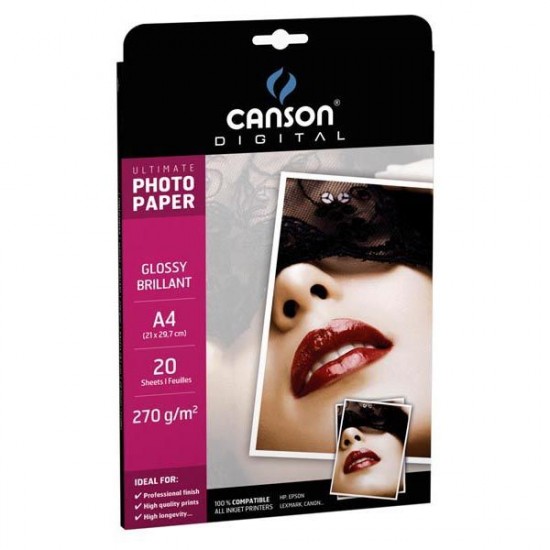 Фотопапір Ultimate А4, 270г/м2, 20л., Canson