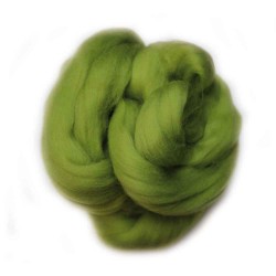 Вовна для валяння, топс, 26 мкм,  50 г., ФІСТАШКОВИЙ