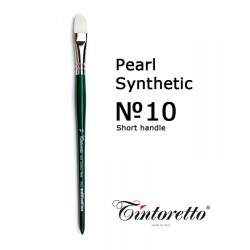 Синтетика овальная Tintoretto, №10, короткая ручка (Италия) Синтетика овальная Tintoretto, №10, короткая ручка (Италия)