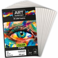 Папір для акрилу Canvas 360 г (10 арк.) ART Kompozit Папір для акрилу Canvas 360 г (10 арк.) ART Kompozit