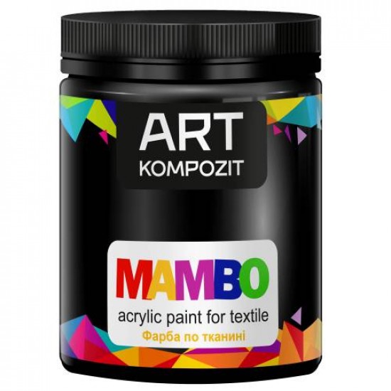 Фарба по тканині MAMBO "ART Kompozit", 450 мл (23 чорний)