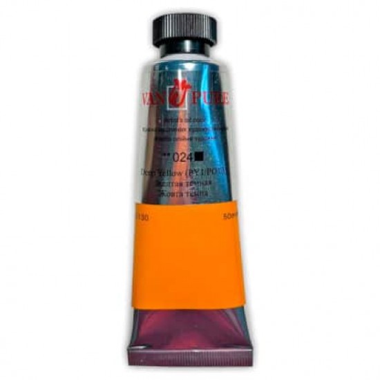 Олійна фарба 50мл, 024 жовта темна, Van Pure