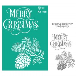 Трафарет багаторазовий самоклеючий, №108, серія „Зима“, А4 (21х29,7см), ROSA Talent Трафарет багаторазовий самоклеючий, №108, серія „Зима“, А4 (21х29,7см), ROSA Talent