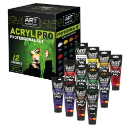 Набір: Фарба художня 12*75 мл професійний (018,116, 131, 256, 259, 321, 356, 378, 390, 440, 492,540)