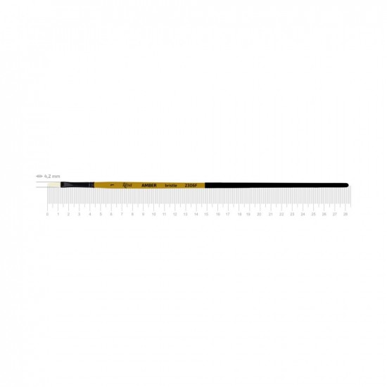 Щетина плоска, AMBER 2306F, №1, д.р. пензель ROSA Щетина плоска, AMBER 2306F, №1, д.р. пензель ROSA