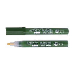 Маркер акриловий SANTI SAC-20, зелений хакі, 2 мм