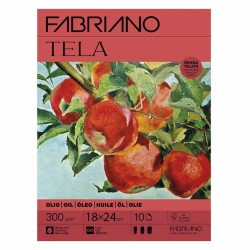 Склейка для олії Tela, 18х24 см, 300 г/м2, 10 л, Fabriano