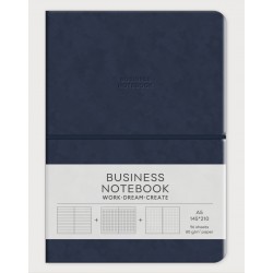 Зошит Business, А5/96 арк., у лінію, PU, м'яка палітурка, кремовий блок, 80г/м2, A5-7142 Зошит Business, А5/96 арк., у лінію, PU, м'яка палітурка, кремовий блок, 80г/м2, A5-7142