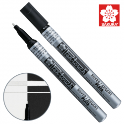 Маркер Pen-Touch Срібло, тонкий (FINE) 1мм, Sakura Маркер Pen-Touch Срібло, тонкий (FINE) 1мм, Sakura