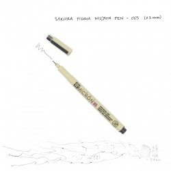 Лінер PIGMA Micron (0.05), 0,2мм, Чорний, Sakura Лінер PIGMA Micron (0.05), 0,2мм, Чорний, Sakura