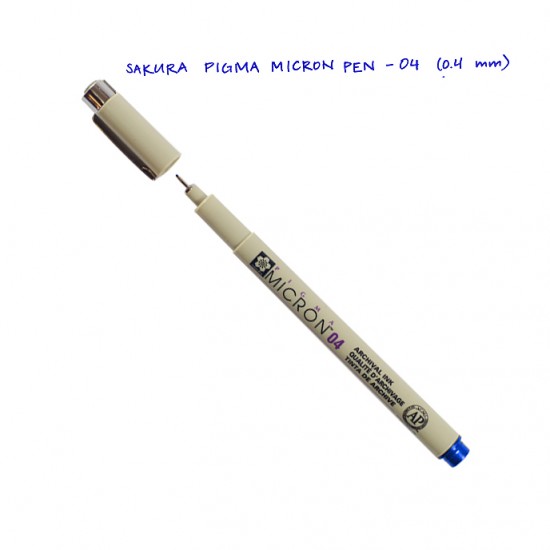 Лінер PIGMA Micron (0.4), 0,4мм, Синій, Sakura